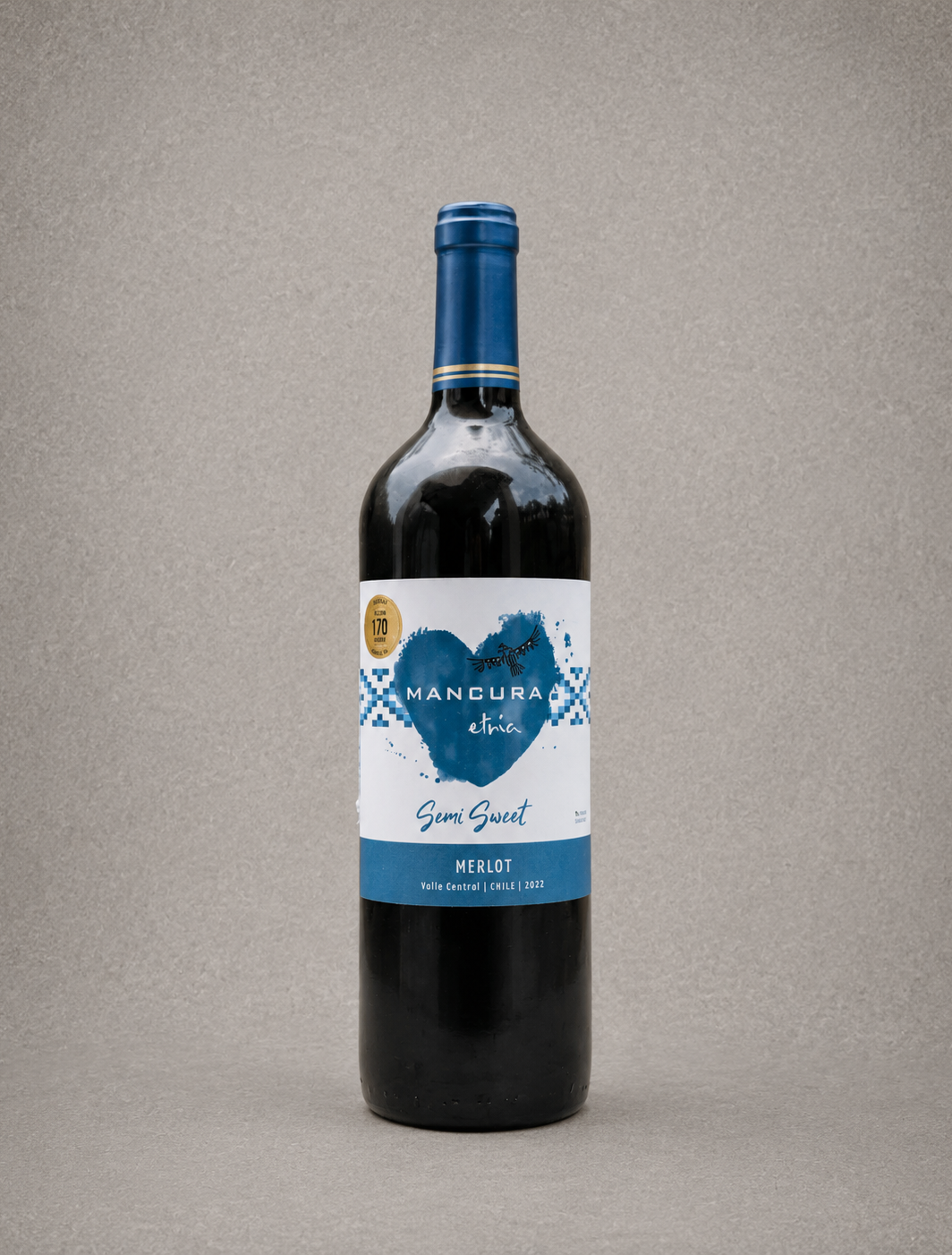 Vino etnia mancura semi sweet merlot