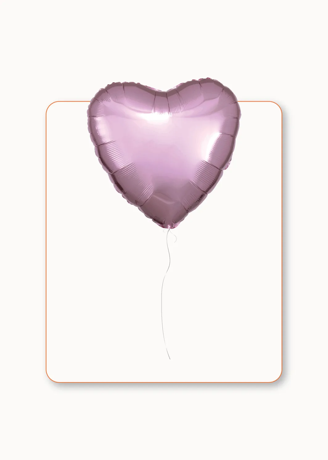 Globo foil con helio en forma de corazón